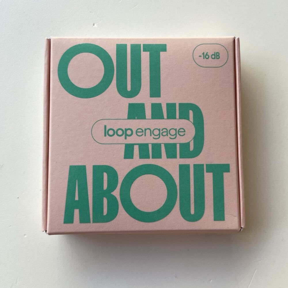 Loop Engage Earplugs Reusable Noise Reduction 16dB Arctic Crystal Ear Protection